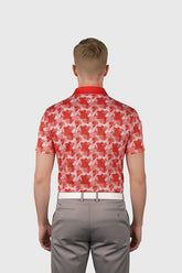 Prestige Camo Red Golf Polo